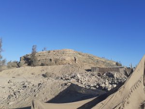 Relave ubicado en la ribera Del Río Copiapó 